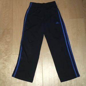 Adidas Boys Black+Blue Sweatpants